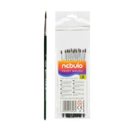 Ecset 2-es festett nyéllel 12 db/csomag, Nebulo