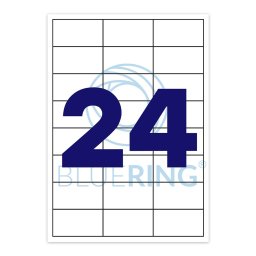 Etikett címke, 70x37mm, 100 lap, 24 címke/lap Bluering®