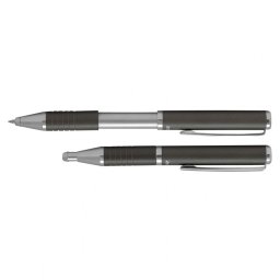 Golyóstoll metál szürke test, Zebra SLF1, írásszín kék