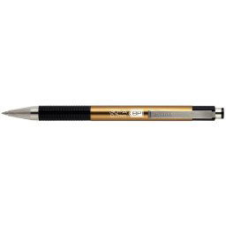 Golyóstoll 0,7mm, metál pezsgő test, Zebra F-301A, írásszín kék