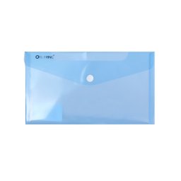 Irattartó tasak DL `csekk` patentos PP Bluering® transzparens kék