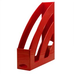 Iratpapucs 8cm, műanyag, 80x327x253mm, Bluering®, piros