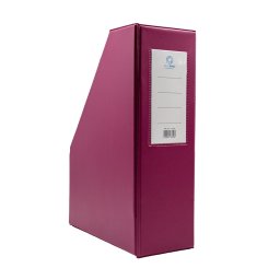 Iratpapucs 9cm, PVC lapraszerelt Bluering®, bordó