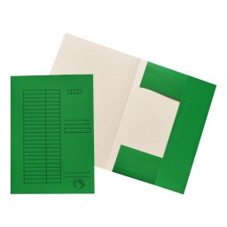 Iratgyűjtő, pólyás dosszié A4, 230g. karton, Bluering®, zöld