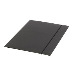 Gumis mappa A4, 400g. karton Glossy fekete