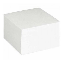 Kockatömb ragasztott 9x9x5cm, Bluering® fehér