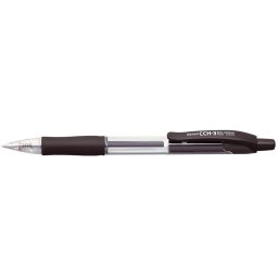 Golyóstoll 0,7mm, fekete átlátszó test Penac CCH-3, írásszín fekete