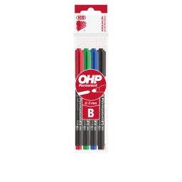 Alkoholos marker készlet, B OHP Ico 10 db/doboz, 4 klf.szín