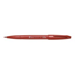 Ecsettoll, kalligrafikus hajlékony hegyű, Pentel SES15C-B piros