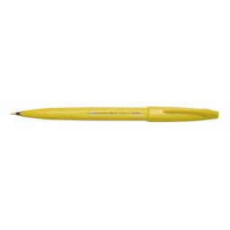 Ecsettoll, kalligrafikus hajlékony hegyű, Pentel SES15C-G citrom