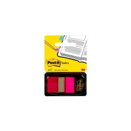Jelölőcímke 25,4x43,2mm, 50lap műanyag, 3M 680-21 rózsaszín pink