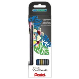 Rollertoll zselés Pentel Dual-Hybrid K110-4XZ, 4 klf. szín