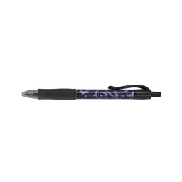 Zseléstoll 0,7mm, nyomógombos Pilot G-2 Victoria medium tip, írásszín lila