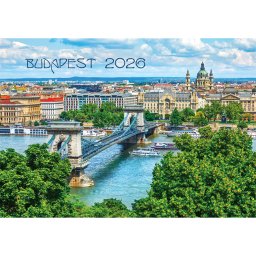 Falinaptár képes 460x320mm, Budapest Realsystem 2027.