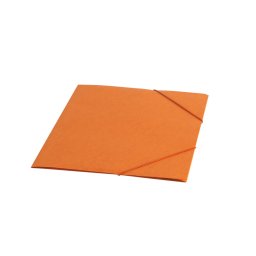 Gumis mappa A4, prespán karton 355g. narancs
