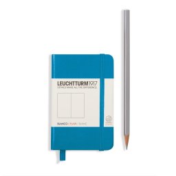 Notesz A7, vonalas mini Leuchtturm azurkék