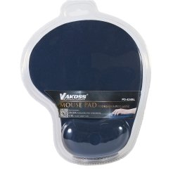Egérpad zselés csuklótámasszal kék VAKOSS PD-424BL