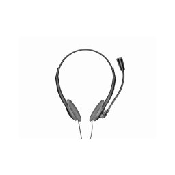 Headset vezetékes mikrofonos Ziva Chat Trust fekete-ezüst