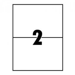 Etikett címke, 210x148mm, 100 lap, 2 címke/lap