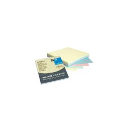 Jegyzettömb öntapadó, 75x75mm, 100lap, 4x25 lap, Info Notes, pasztell mix, kék, zöld, rózsa, sárga