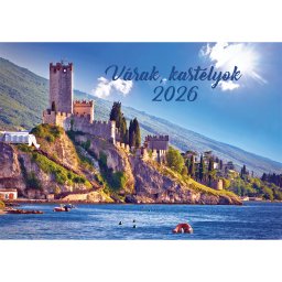 Falinaptár képes 460x320mm, Várak, kastélyok Realsystem 2027.