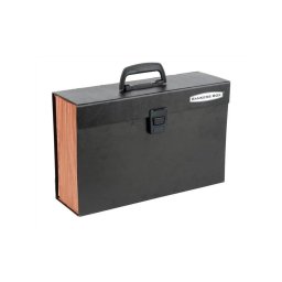 Irattartó-, harmonikatáska, karton, 250 x 362 x 124 mm. 19 rekeszes, Fellowes® Bankers Box Handifile, fekete