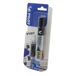 Táblamarker 2,3mm, kerek hegyű, betéttel medium V-Board Master Pilot fekete