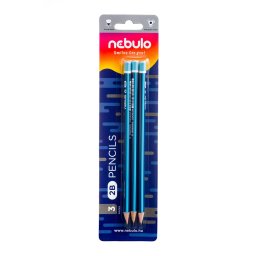 Grafitceruza 2B, 3 db-os, Nebulo
