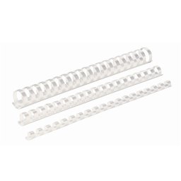 Spirál műanyag, 16mm, 101-120lap, 100 db/doboz, Fellowes® fehér