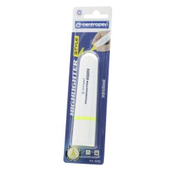 Szövegkiemelő 1-4,6mm, vágott hegyű, Centropen 6252 neon sárga