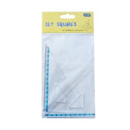 Vonalzókészlet, háromszög 10 cm és 14cm, ( 45°/60° ) 2 db/bliszter Educa