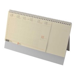 Asztali naptár 320mmx55mm, chamoislapok blokktömbös álló Realsystem 2023.