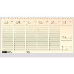 Asztali naptár 320mm x 155mm chamois lapok blokktömbös fekvő Realsystem 2022.
