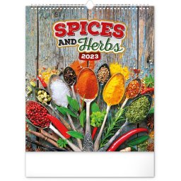 Falinaptár képes 300x340mm, (Spices and Herbs) Realsystem 2023.