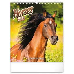 Falinaptár képes 300x340mm, (Horses) Realsystem 2023.
