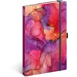 Heti keménytáblás zsebnaptár leszorító gumiszalaggal Abstract 130x210mm, Realsystem 2022