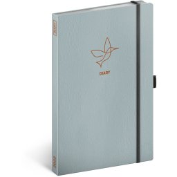 Heti keménytáblás zsebnaptár leszorító gumiszalaggal Bird 130x210mm, Realsystem 2022.