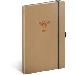Heti keménytáblás zsebnaptár leszorító gumiszalaggal Bee 130x210mm, Realsystem 2022.