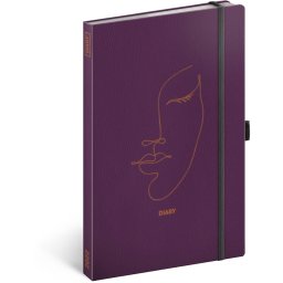 Heti keménytáblás zsebnaptár leszorító gumiszalaggal Face 130x210mm, Realsystem 2022.