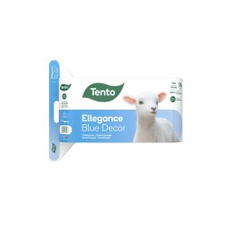 Toalettpapír 3 rétegű kistekercses 150 lap/tekercs 16 tekercs/csomag fehér Ellegance Blue Decor Tento