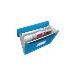 Irattartó mappa, harmonikamappa, A4, PP 6 rekeszes Esselte Vivida kék