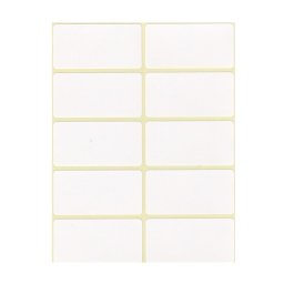 Etikett címke, 25x50mm, 6 lap, 10 címke/lap
