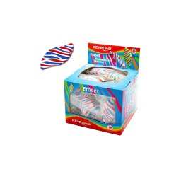 Radír, PVC mentes 36 db/display Keyroad Madagascar Wonder vegyes mintázat