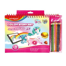 Színező készlet 12 darabos, lányoknak Keyroad Story Set vegyes színek