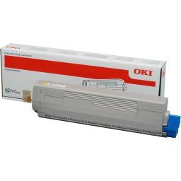 Oki C823 toner yellow ORIGINAL 7K