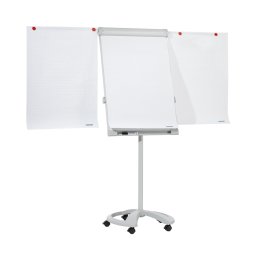 Flipchart tábla mobil 67x95cm, mágneses, 2 db segédkarral, 5 görgős Proline FC81 Franken