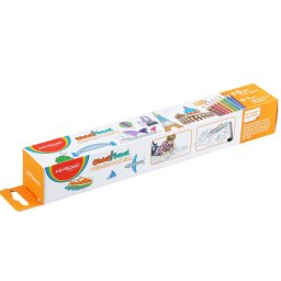 Színező készlet 8 darabos, 206x30 cm falmatricával Keyroad Global Travel vegyes színek