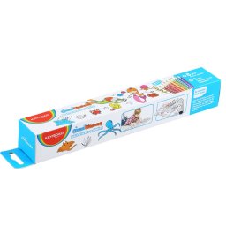Színező készlet 8 darabos, 206 x 30 cm falmatricával Keyroad Ocean Discovery vegyes színek