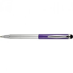 Golyóstoll metál lila test, Zebra Stylus Telescopic, írásszín kék