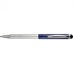 Golyóstoll metál sötétkék test, Zebra Stylus Telescopic, írásszín kék